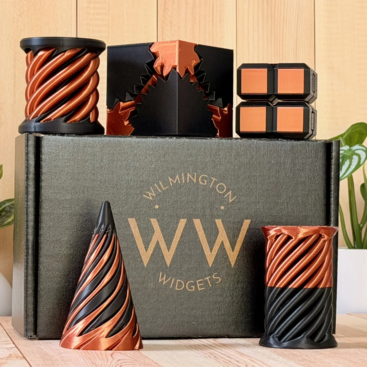 The Copper 5-Pack on the Wilmington Widgets box